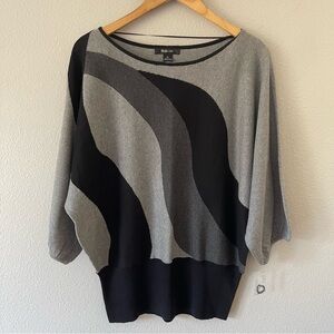 Style & Co. Gray/Black Colorblock Sweater Size XL
